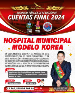 RENDICIÓN DE CUENTAS FINAL 2024 HOSPITAL MUNICIPAL MODELO COREA