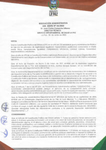 RESOLUCIÓN ADMINISTRATIVA DIR.SEDES Nº 24/25