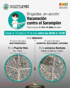 BRIGADA DE VACUNACIÓN CONTRA EL SARAMPIÓN - RED DE SALUD SENKATA