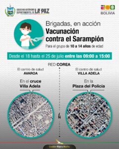 BRIGADA DE VACUNACIÓN CONTRA EL SARAMPIÓN - RED DE SALUD COREA