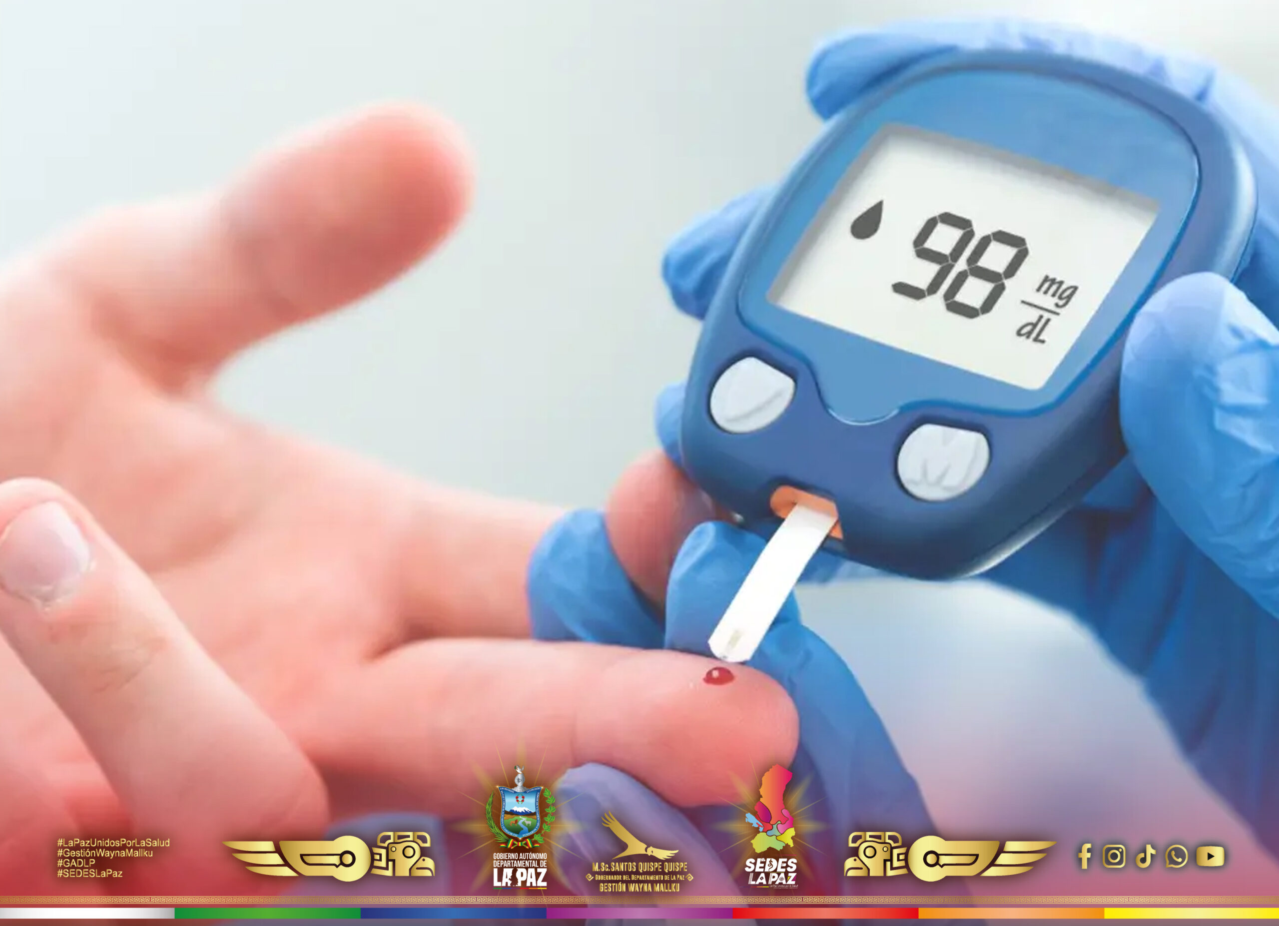 SEDES LA PAZ EN ALERTA POR EL ASCENSO DE CASOS DE DIABETES MELLITUS TIPO 2 EN EL DEPARTAMENTO PACEÑO