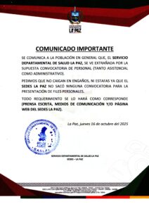 COMUNICADO