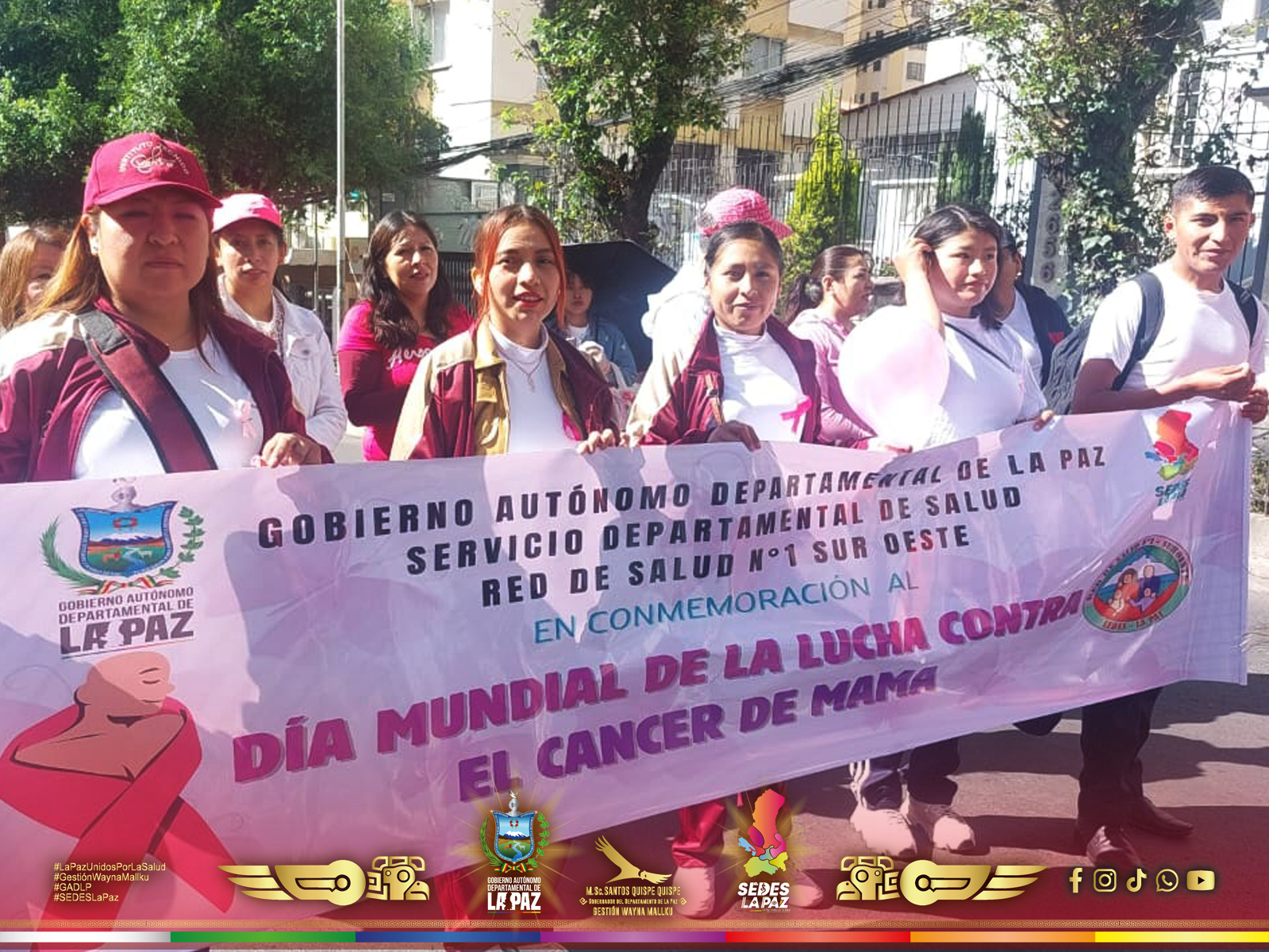 LA RED DE SALUD 1 SUR OESTE PARTICIPÓ DE LA CAMINATA POR EL DÍA MUNDIAL DE LUCHA CONTRA EL CÁNCER