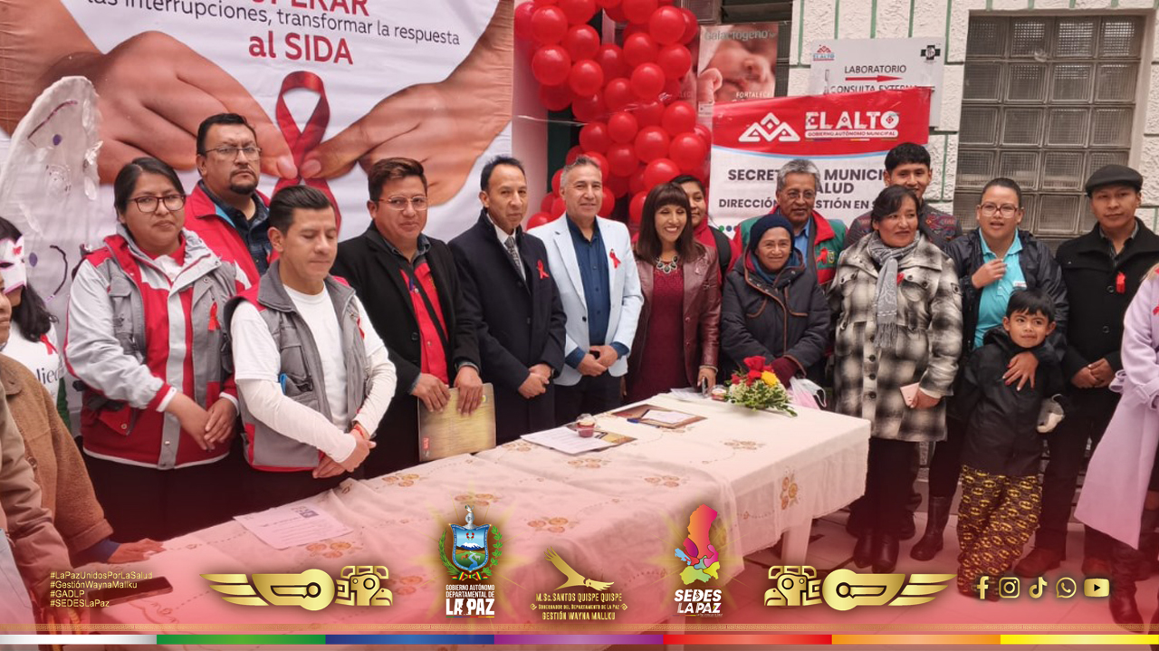 EL ALTO RECUERDA EL DÍA MUNDIAL DE LUCHA CONTRA EL VIH/SIDA CON UNA FERIA INFORMATIVA Y PRUEBAS GRATUITAS