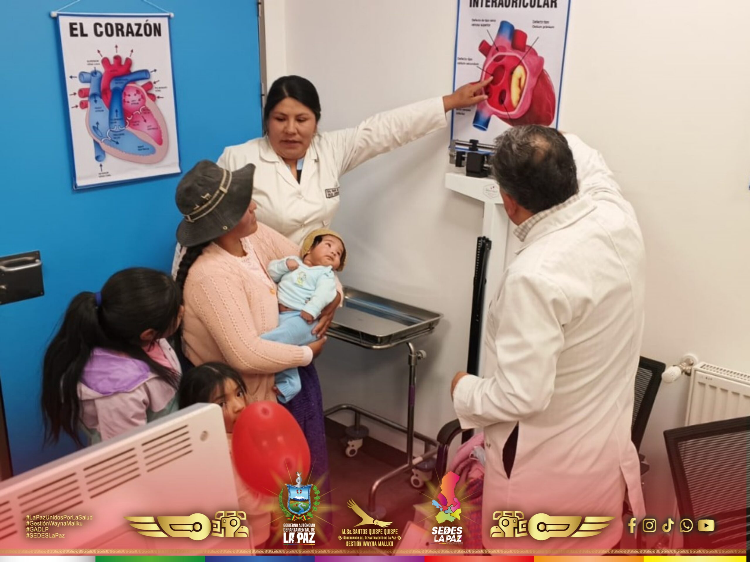 SEDES LA PAZ Y EL HOSPITAL EL ALTO SUR INVITAN A LA CAMPAÑA DE DETECCIÓN DE CARDIOPATÍAS CONGÉNITAS
