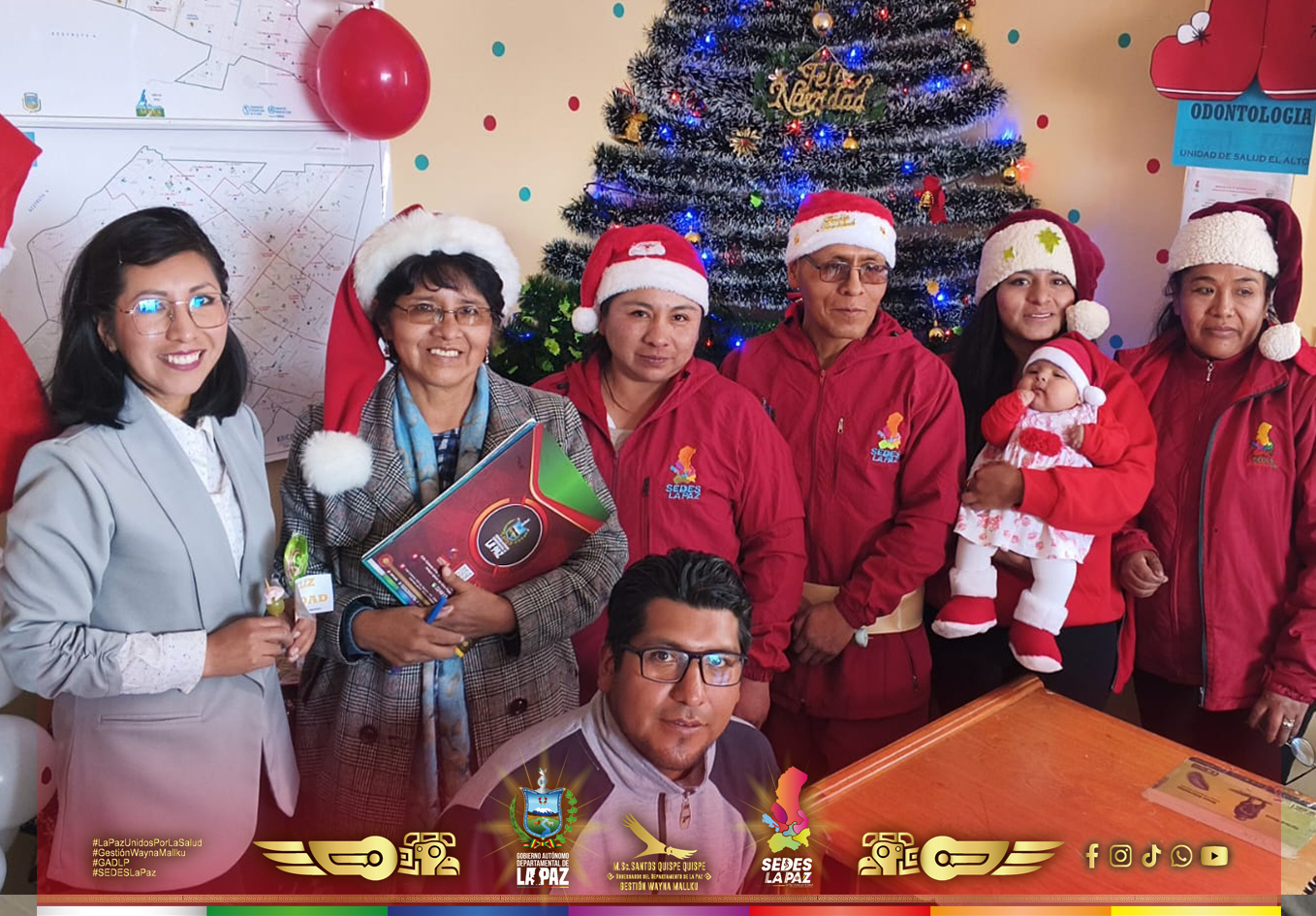 UNIDAD DE SALUD EL ALTO ENTREGA CHOCOLATADA Y PANETÓN EN EL MARCO DE LAS FIESTAS NAVIDEÑAS