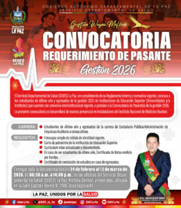 CONVOCATORIA PASANTÍA CARRERA CONTADURÍA PÚBLICA, ADMINISTRACIÓN DE EMPRESAS, AUDITORÍA