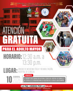 ATENCIÓN GRATUITA PARA EL ADULTO MAYOR