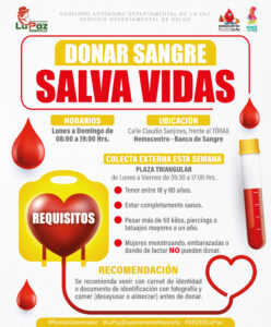 DONAR SANGRE, SALVA VIDAS